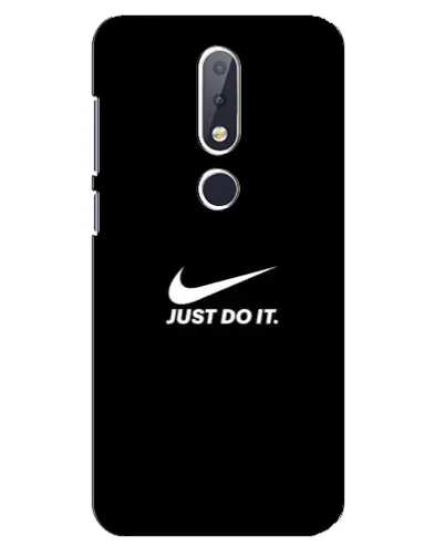 Чехол для Nokia 6.1 Plus с картинкой «Минимализм от Nike»
