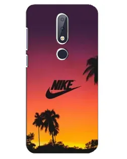 Чехол для Nokia 6.1 Plus с картинкой «Nike на закате солнца»
