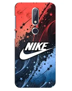 Чехол для Nokia 6.1 Plus с картинкой «Градиентный принт Найк»