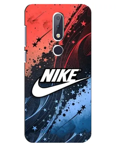 Чехол для Nokia 6.1 Plus с картинкой «Градиентный принт Найк»