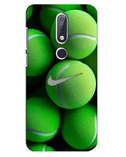 Чехол для Nokia 6.1 Plus с картинкой «Теннисные мячи Найк»