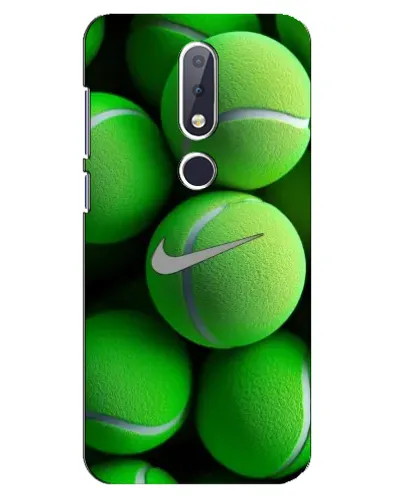 Чехол для Nokia 6.1 Plus с картинкой «Теннисные мячи Найк»