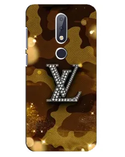 Чехол для Nokia 6.1 Plus с картинкой «Камуфляжный Louis Vuitton»
