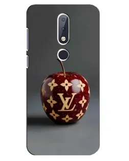 Чехол для Nokia 6.1 Plus с картинкой «Красное яблоко LV»