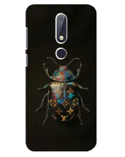 Чехол для Nokia 6.1 Plus с картинкой «LV — мраморный принт»