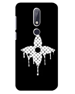 Чехол для Nokia 6.1 Plus с картинкой «Цветочная монограмма»