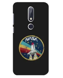 Чехол для Nokia 6.1 Plus с картинкой «NASA — эмблема миссии» Чехол для Nokia 6.1 Plus с картинкой «NASA — эмблема миссии»