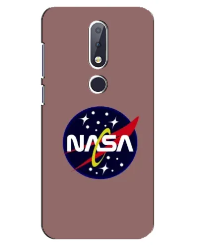 Чехол для Nokia 6.1 Plus с картинкой «NASA — ретро космос»