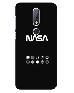 Чехол для Nokia 6.1 Plus с картинкой «NASA — технический принт»