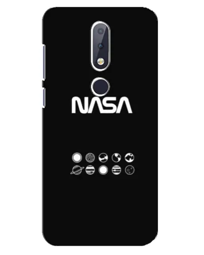 Чехол для Nokia 6.1 Plus с картинкой «NASA — технический принт»