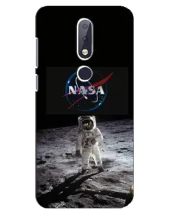 Чехол для Nokia 6.1 Plus с картинкой «Астронавт на Луне»