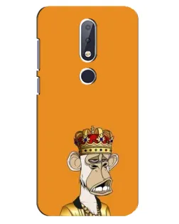 Чохол для Nokia 6.1 Plus з картинкою «Золота мавпа Bored Ape» Чохол для Nokia 6.1 Plus з картинкою «Золота мавпа Bored Ape»