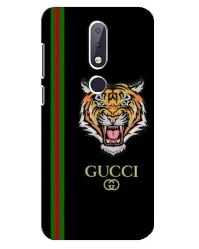 Чехол для Nokia 6.1 Plus с картинкой «Тигр Gucci»
