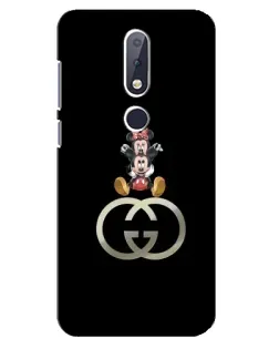 Чехол для Nokia 6.1 Plus с картинкой «Минни Маус на лого»