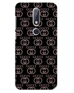 Чехол для Nokia 6.1 Plus с картинкой «Классическая монограмма Gucci»