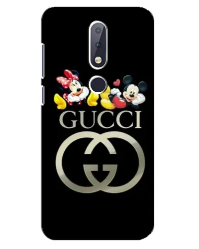 Чехол для Nokia 6.1 Plus с картинкой «Gucci — герои Disney»