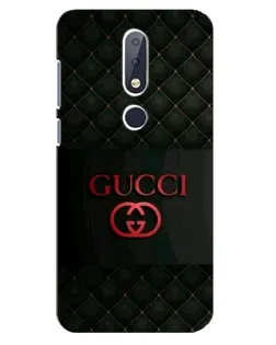 Чехол для Nokia 6.1 Plus с картинкой «Gucci — стеганый черный»