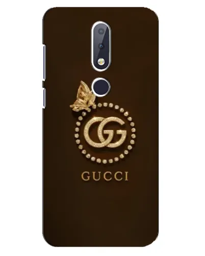 Чехол для Nokia 6.1 Plus с картинкой «Gucci — золотая бабочка»
