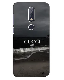 Чехол для Nokia 6.1 Plus с картинкой «Gucci — морской прибой»