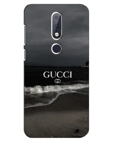 Чехол для Nokia 6.1 Plus с картинкой «Gucci — морской прибой»