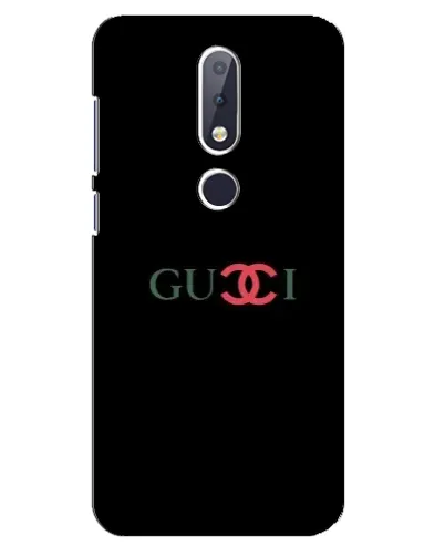 Чехол для Nokia 6.1 Plus с картинкой «Gucci — красный градиент»