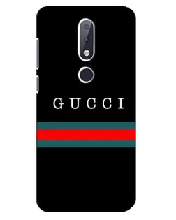 Чехол для Nokia 6.1 Plus с картинкой «Gucci — красный пояс»