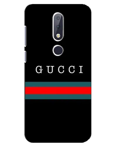Чехол для Nokia 6.1 Plus с картинкой «Gucci — красный пояс»