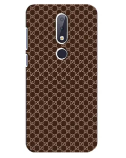 Чохол для Nokia 6.1 Plus з картинкою «Gucci — шоколадна сітка»