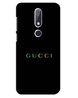 Чохол для Nokia 6.1 Plus з картинкою «Gucci — неоновий мінімалізм»