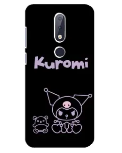 Чохол для Nokia 6.1 Plus з картинкою «Kuromi — чорний мінімалізм» Чохол для Nokia 6.1 Plus з картинкою «Kuromi — чорний мінімалізм»
