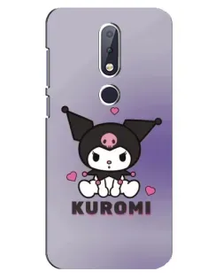 Чохол для Nokia 6.1 Plus з картинкою «Kuromi — фіолетовий арт»