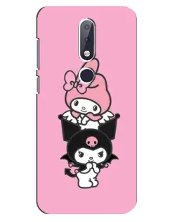Чохол для Nokia 6.1 Plus з картинкою «My Melody та Kuromi»
