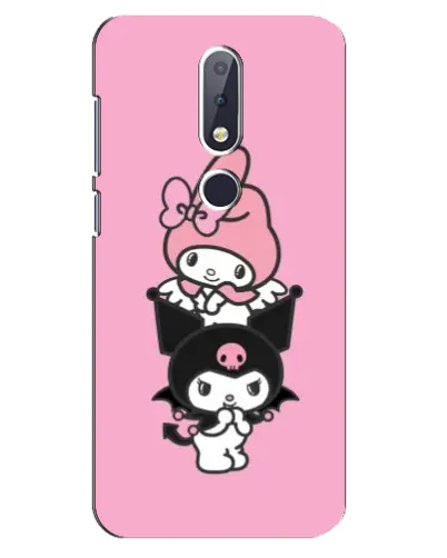 Чохол для Nokia 6.1 Plus з картинкою «My Melody та Kuromi»