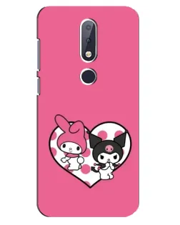 Чохол для Nokia 6.1 Plus з картинкою «Kuromi та My Melody»