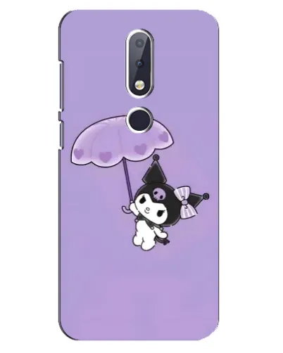 Чохол для Nokia 6.1 Plus з картинкою «Kuromi з парасолькою»