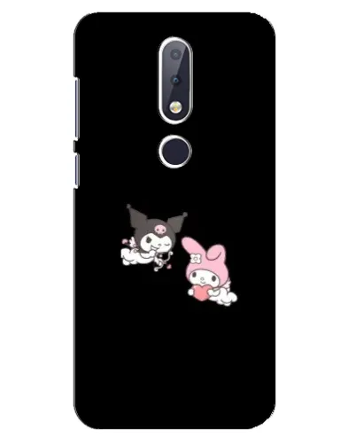 Чохол для Nokia 6.1 Plus з картинкою «My Melody та Kuromi»
