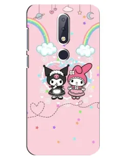 Чохол для Nokia 6.1 Plus з картинкою «My Melody та Kuromi»