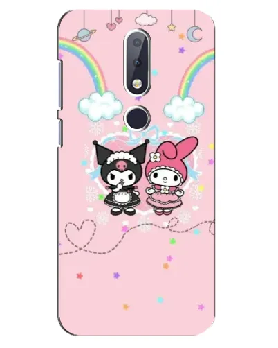 Чохол для Nokia 6.1 Plus з картинкою «My Melody та Kuromi»