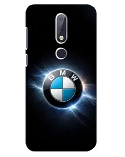 Чохол для Nokia 6.1 Plus з картинкою «BMW — неонове сяйво»