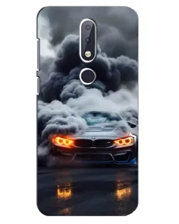 Чехол для Nokia 6.1 Plus с картинкой «BMW в дыму»