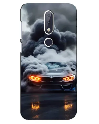 Чехол для Nokia 6.1 Plus с картинкой «BMW в дыму»