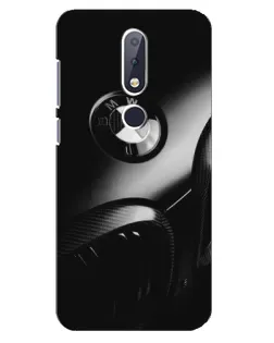 Чехол для Nokia 6.1 Plus с картинкой «Эмблема BMW — макро»