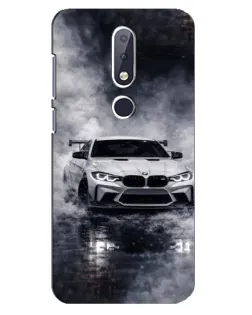 Чехол для Nokia 6.1 Plus с картинкой «BMW сквозь туман»