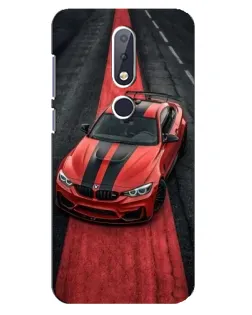 Чехол для Nokia 6.1 Plus с картинкой «BMW на красной дорожке»