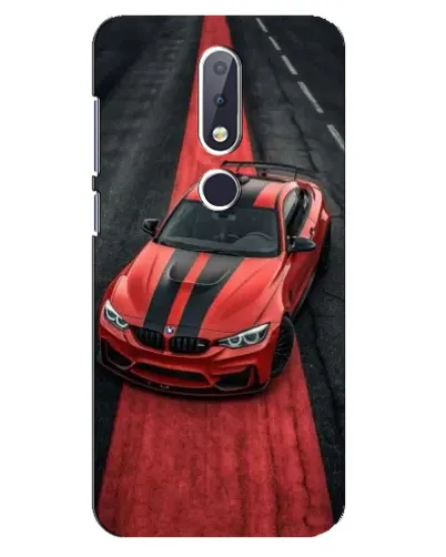 Чехол для Nokia 6.1 Plus с картинкой «BMW на красной дорожке»