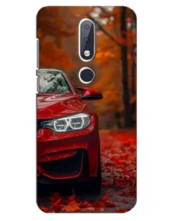Чехол для Nokia 6.1 Plus с картинкой «Осенняя BMW M4»