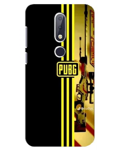 Чехол для Nokia 6.1 Plus с картинкой «PUBG — камуфляжный шлем»
