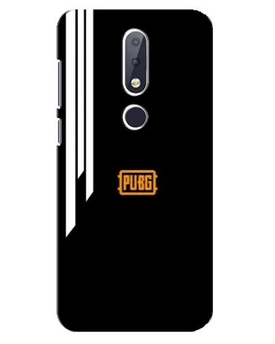 Чехол для Nokia 6.1 Plus с картинкой «PUBG — вертикальные линии»