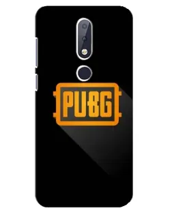 Чехол для Nokia 6.1 Plus с картинкой «PUBG — рамка лого»