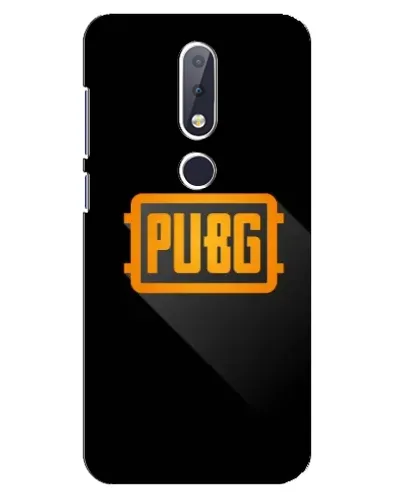 Чехол для Nokia 6.1 Plus с картинкой «PUBG — рамка лого»